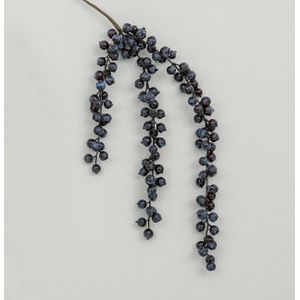 94cm Hanging Berry Spray Blue