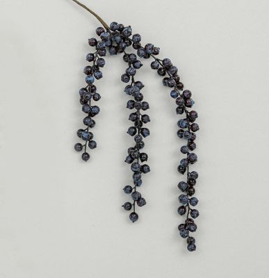94cm Hanging Berry Spray Blue