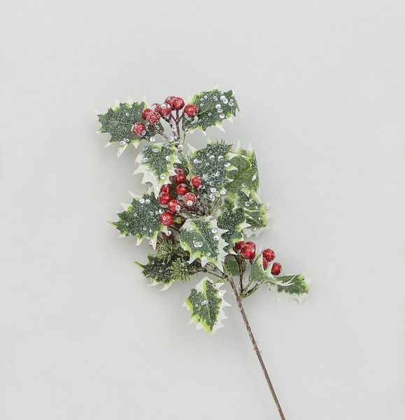 42cm Frosted Holly/Berry Variegate