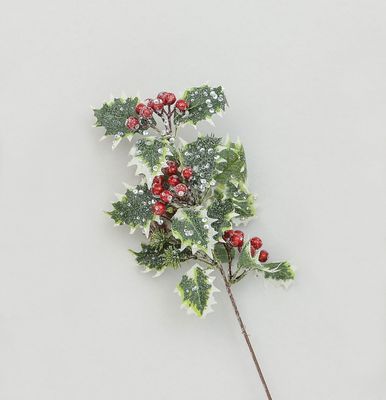 42cm Frosted Holly/Berry Variegate