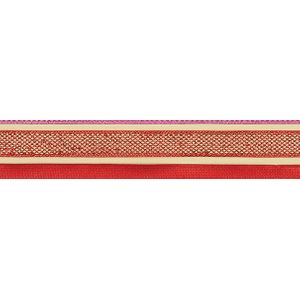 Rich Red Mesh Ribbon (25mm x 4.6m)