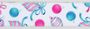 Pastel Pink & Blue Bauble & Bows Ribbon (65mm x 9.1m)