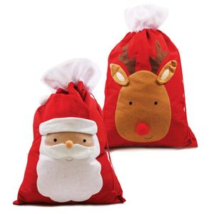Plush XMAS Felt Pompom Nose Sack