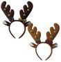 Plush XMAS Brown Antlers with Bells