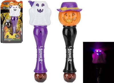 Halloween Musical Bubble Wand  2 Asst Pet Clamshell Box      