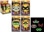 4Asstd Design Glow Mask In     24Pc Display Box 2Asstd Cols  