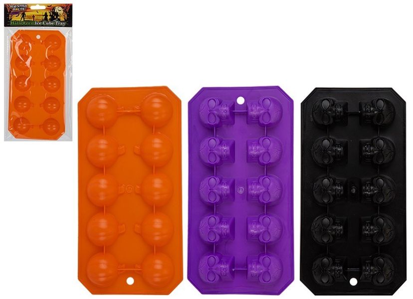 Halloween Ice Cube Trays 3 Ass Opp Bag & Header Card         