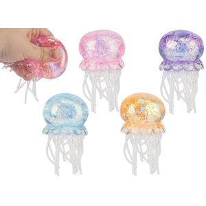 4ASST 10x6CM GLITTER JELLYFISH W/MALTOSE IN COL BOX 12PCS CDU