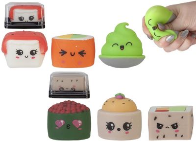 3PK 5-6CM SUSHI SQUEESHIMI IN TRAY W/WRAP 12PC CDU