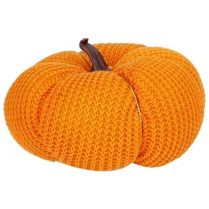 Small Fabric Pumpkin 12Cm Dec  With Hang Tag                 