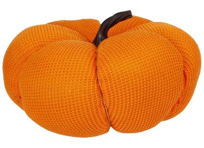 Large Fabric Pumpkin Dec 23Cm  With Hang Tag                 