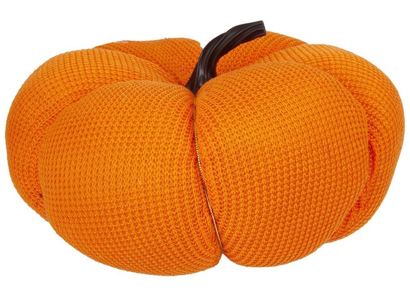 Large Fabric Pumpkin Dec 23Cm  With Hang Tag                 