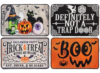 Halloween Door Mat 60X40Cm 4   Asstd Designs  Hangtag        
