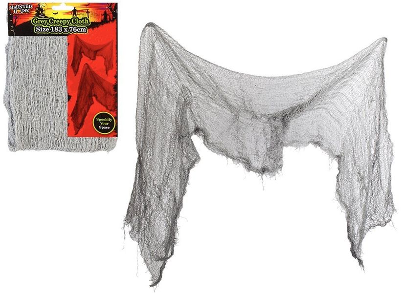 Grey Creepy Cloth 183 X 76Cm   Header Card                   