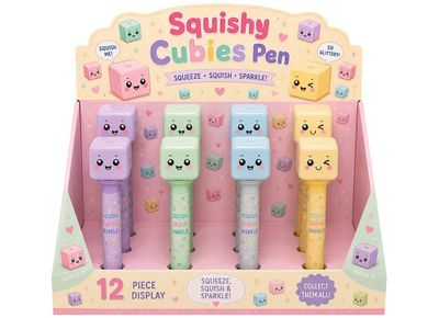 Paper Jam Maltose Pastel Squishy Cube Topped Pen 12Dbox
