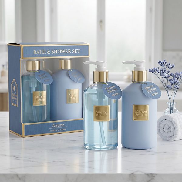 Azure Body Wash & Lotion Set
