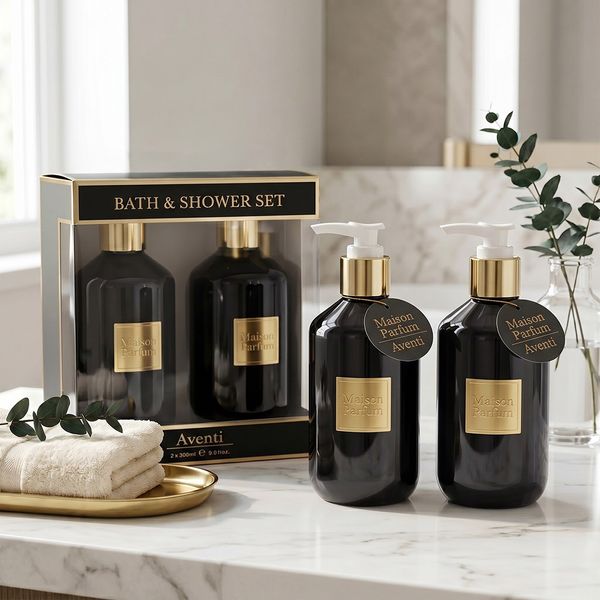 Aventi Body Wash & Lotion Set