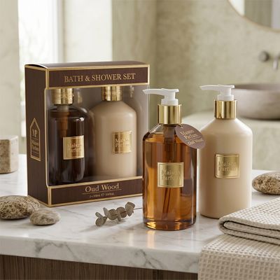 Oud Wood Body Wash & Lotionset