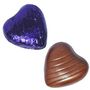 Purple Foil Milk Chocolate Hearts (10pk)