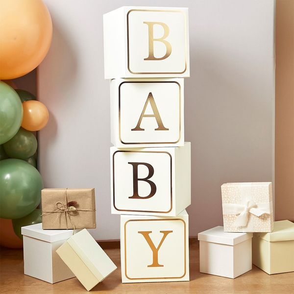 Gold Foiled Jumbo Baby Blocks