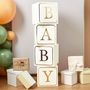Gold Foiled Jumbo Baby Blocks
