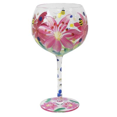 Lillies Gin Glass 