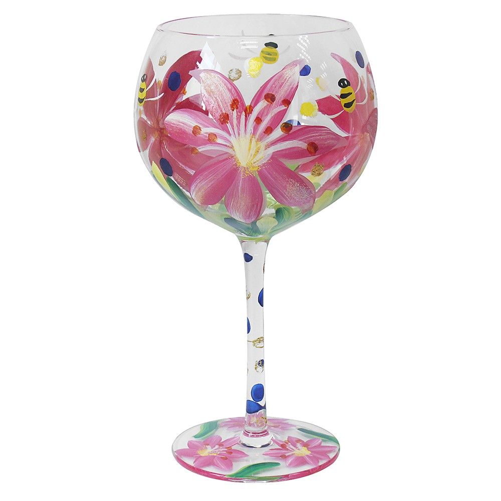 Lillies Gin Glass 