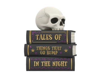 Halloween Stacked Books Ornament