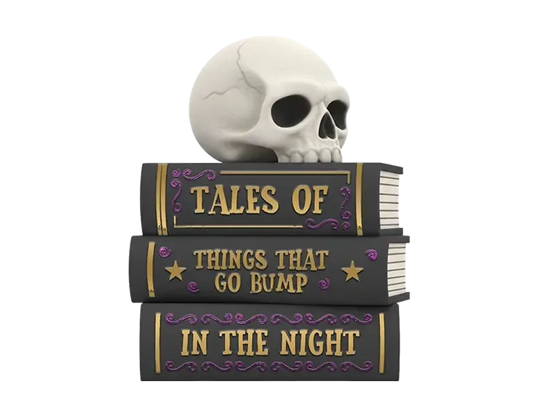 Halloween Stacked Books Ornament