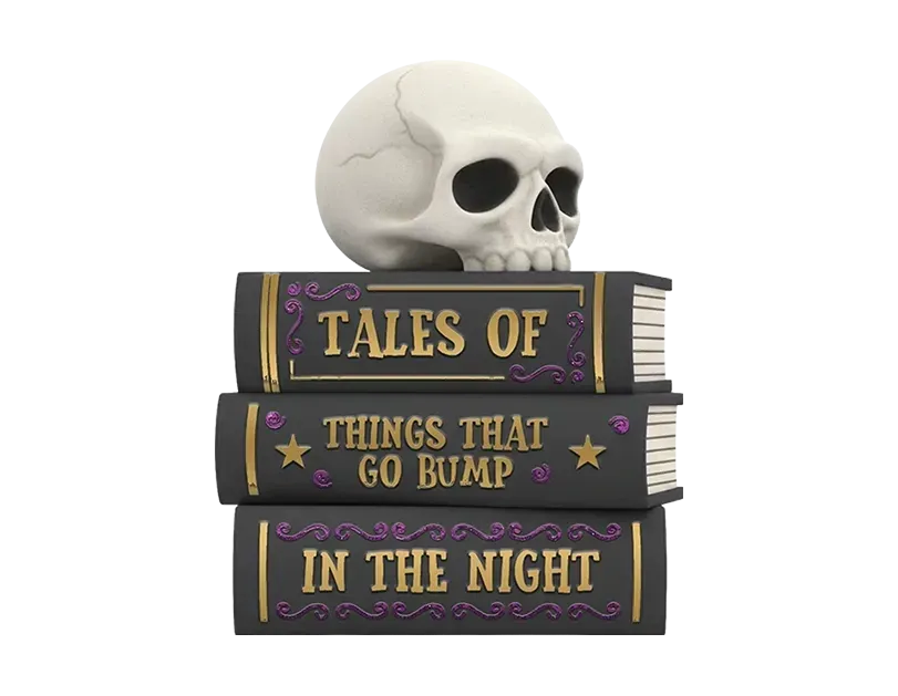 Halloween Stacked Books Ornament