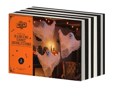 Halloween Hanging Ghost Decor 3pk