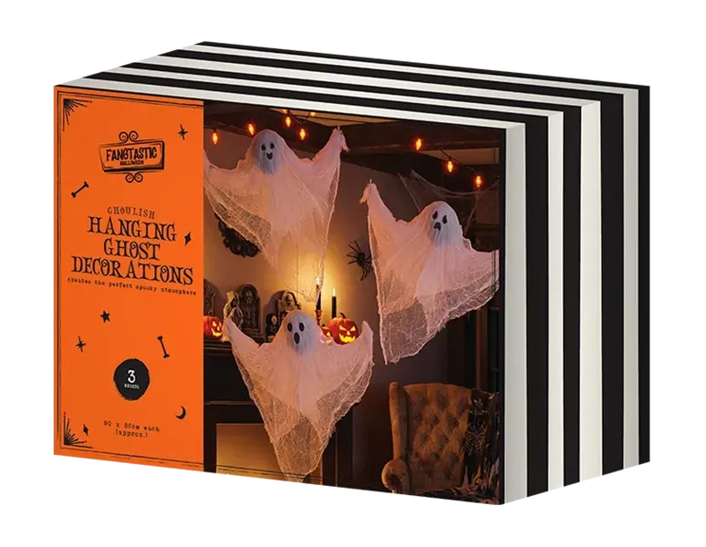 Halloween Hanging Ghost Decor 3pk