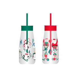 Kids Plastic Milk Jar & Straw