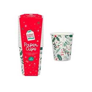 Christmas Printed Paper Cups 20pk