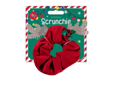 Christmas Reindeer Scrunchie