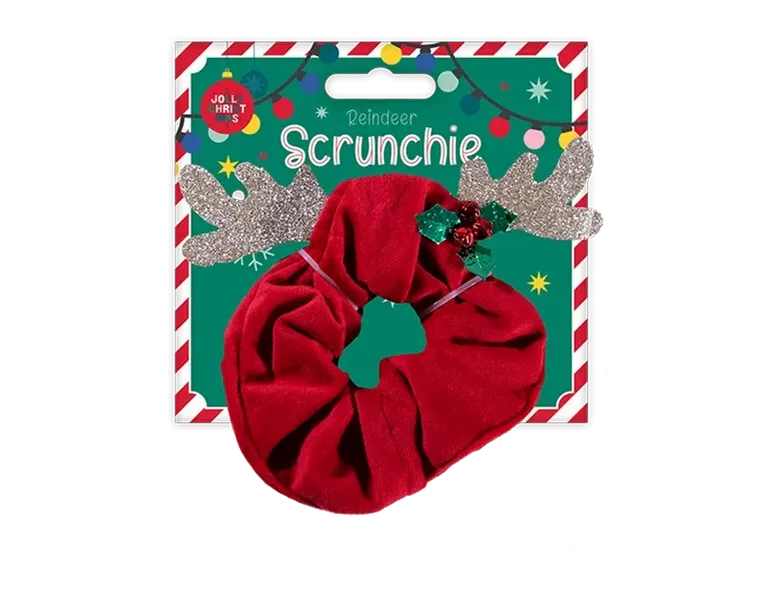 Christmas Reindeer Scrunchie