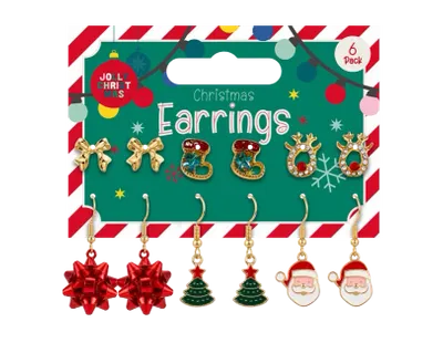 Christmas Earrings 6pk