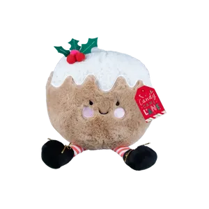 Christmas Pudding Plush Door Stop