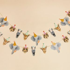 Party Animals Garland With Pom-Poms