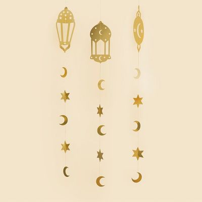 Pack of 3 Ramadan Hanging Decorations