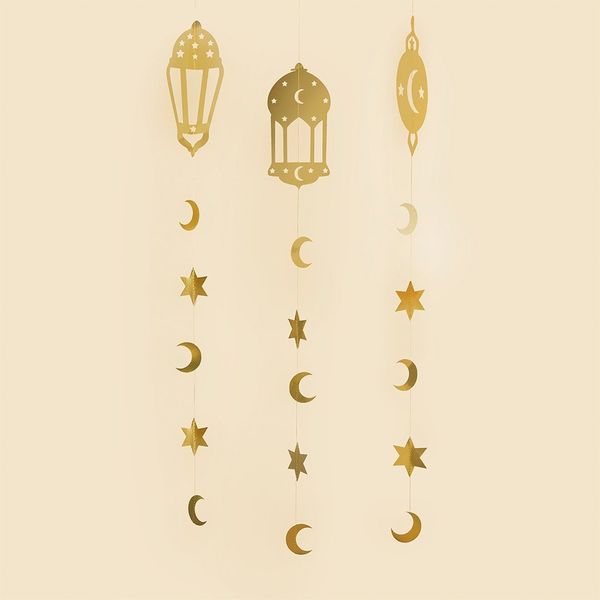Pack of 3 Ramadan Hanging Decorations