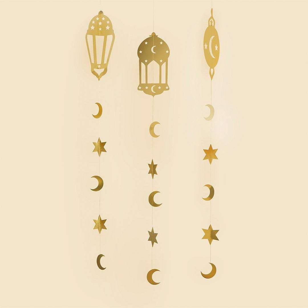 Pack of 3 Ramadan Hanging Decorations