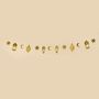 Gold Ramadan Card Garland 