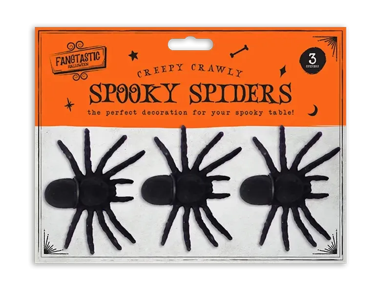 Halloween Spooky Spiders - 3 Pack