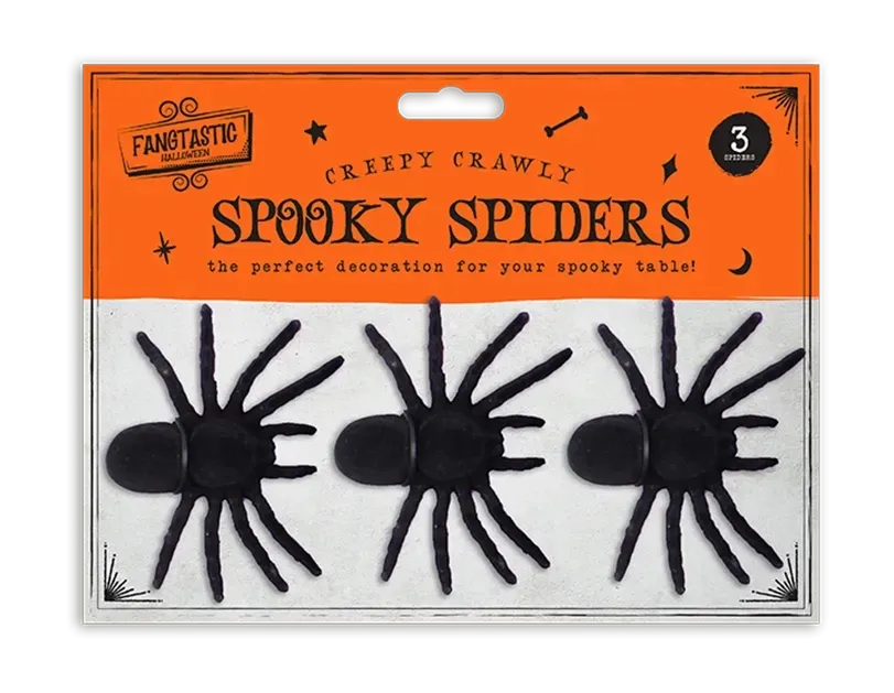 Halloween Spooky Spiders - 3 Pack
