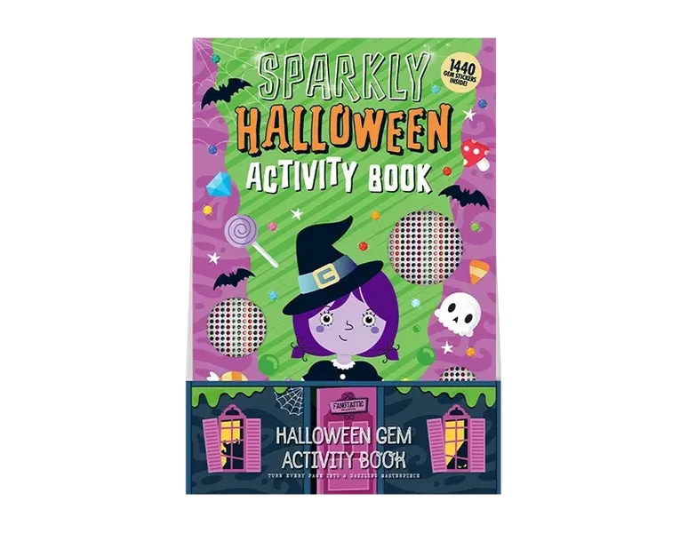 Halloween Childrens Gem Sticker and Colouring Book CDU