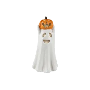 Halloween LED Ghost With Pumpkin