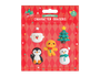Christmas Character Erasers 5pk