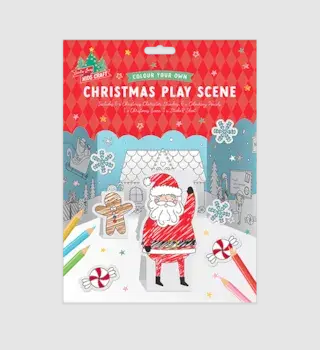 Christmas Colour Your Own Play Scene