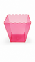 Cerise Acrylic Tapered Vase (H: 15cm W 14x10cm)